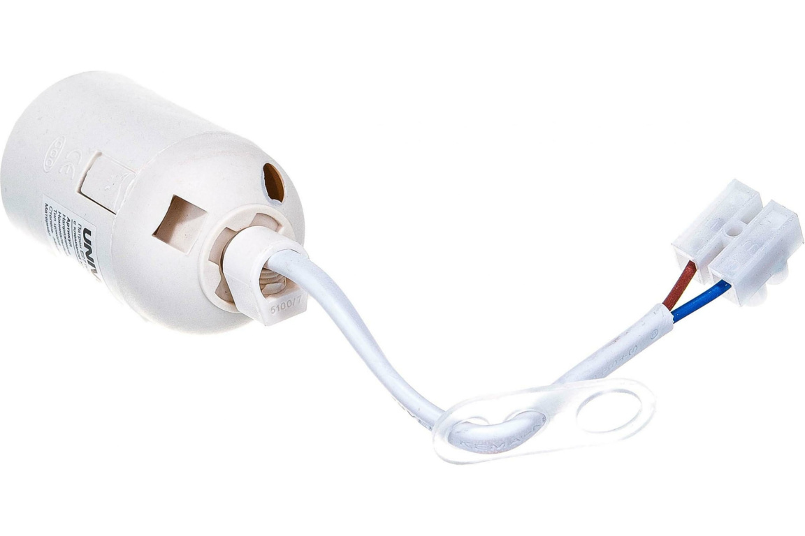 Патрон Е27 пластик,подвесной с клеммной колодкой 4А TDM Universal