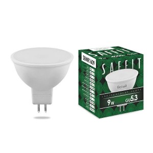 Лампа  св/д LED-JCDR 9вт GU5.3 4000K Saffit