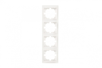 Рамка 4-м Мира вертик. бел.Lezard