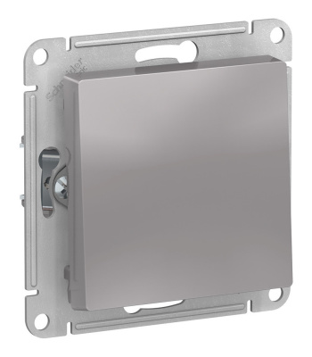 Выключатель мех.1кл. СУ Schneider AtlasDesign алюминий