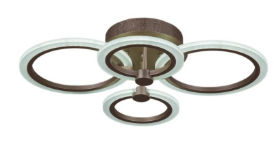 Люстра светодиодная S206601/2+2 с пультом 72W 2K-4K-6K 560*420мм Champaign 