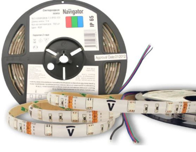 Лента светодиод.Navigator 71428 NLS-5050RGB  30-7.2-IP65-12V 