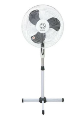 Вентилятор напольный Energy EN-1663s d=40см 3скор.h=125см 40вт поворотный.белый