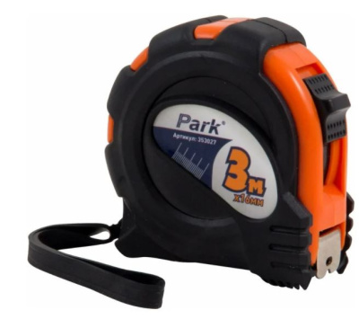 Рулетка Park 3м*16мм с фиксатором