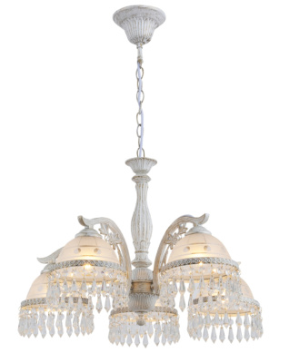 Люстра подвесная F174397/5 WT+GD Е27