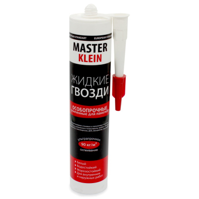 Жидкие гвозди усилен. особопроч"KLEIN"310мл/440гр (белый) катридж