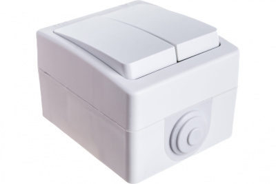 Выключатель 2 кл. Аллегро UNIVersal ОУ бел А16-222 IP54