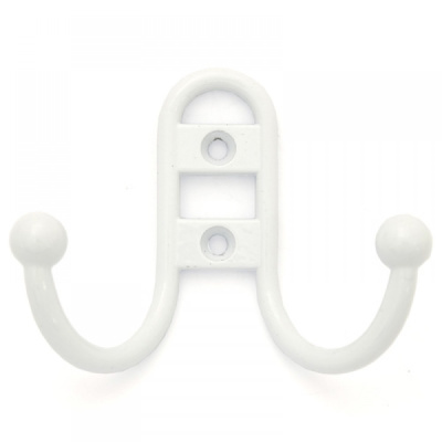 Крючок вешалка №13 белый