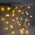 Гирлянда-нить "Ежики белые" прозрачный провод 30LED(свечение теплое) 8режимов длина 5м 220в