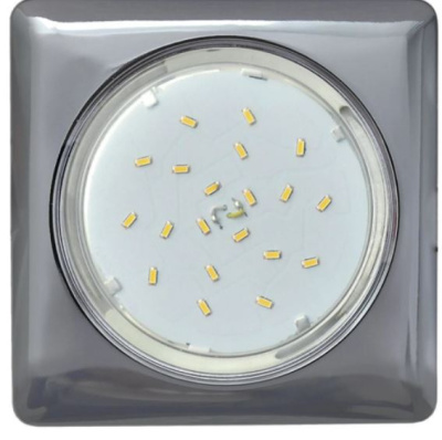 Светильник встраиваемый Ecola GX53 H4 Квадрат Хром