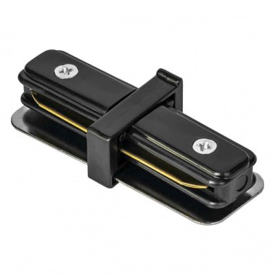 Коннектор для шинопровода (трека) прямой S210324 LD1000 черный 