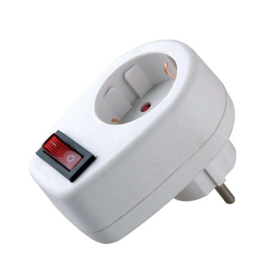 Переходник Volsten 16А с/з выкл шторки 