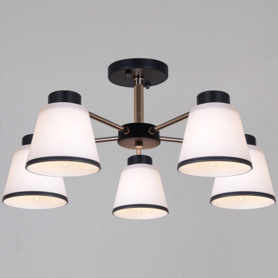 Люстра потолочная S230560/5 BK+FG E27