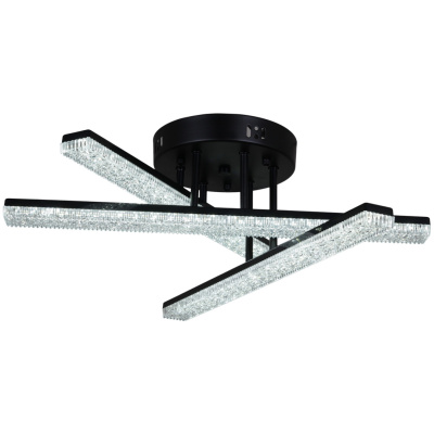 Люстра светодиодная S203749/3C BK без пульта 84W 6720lm 500*175мм