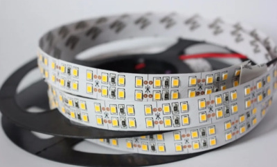 Лента светодиод.General 12V 19.2W/m 6500K 240led/m двухрядная