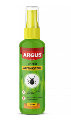 Лосьон-спрей от клещей 125мл АНТТИКЛЕЩ ARGUS