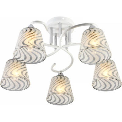 Люстра потолочная S201391/5 WH+CR E27