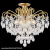 Люстра S204066/4 MATT GOLD+CR хрусталь