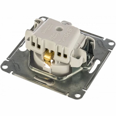 Розетка мех.1м с/з СУ Schneider AtlasDesign бел