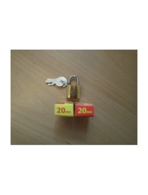 Замок навесной AST 20мм,золотистый, латунь