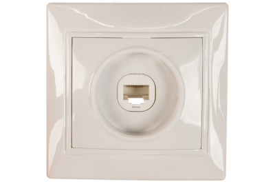 Розетка компьютер. 1-м."Севиль" белый UNIVERSAL