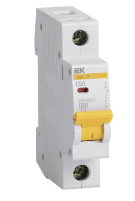 Выключатель авт.мод. 1п. С 50 А ВА 47-29 4,5кА IEK
