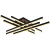 Люстра светодиодная S209439 168W BK+WOOD 13440lm с пультом 810*810*130 мм 