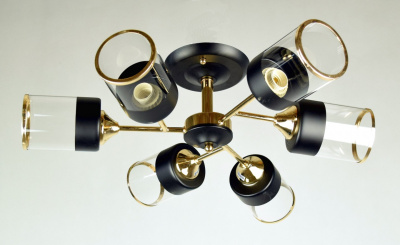 Люстра S205041/6 BK+FGD