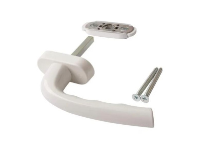 Ограничитель открывания д/пласт окон и дв.белый металл