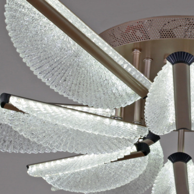 Люстра светодиодная S200490/6+6LED champagne silver 216W 810*150