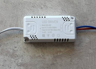 Драйвер (40-60W)*1 одноцветный для светодиодных тарелок(120-190V 240mA)  Lampa 