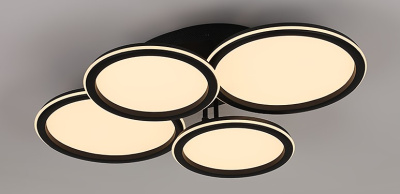 Люстра светодиодная F19301/2+2M BK 152W 680*520*140