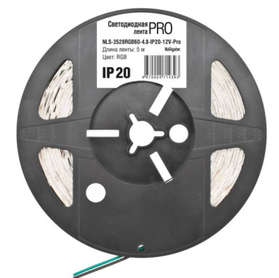 Лента светодиод.Navigator 71439 NLS-3528RGB60-4,8-IP20-12V-ProR5 