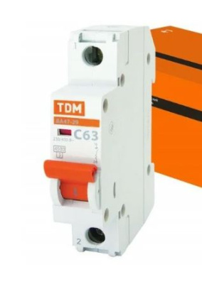 Авт.выкл.ВА47-29 1Р 63А 4,5кА х-ка сTDM