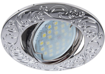 Точечный светильник Ecola DL114A поворот.Лианы Сатин-хром