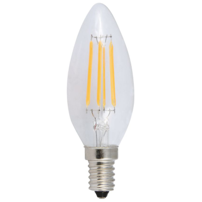 Лампа св/д General нитевидная свеча проз. E14 10W 2700К
