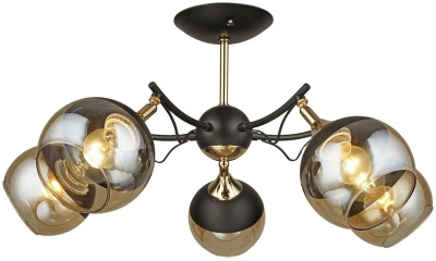 Люстра S204372/5 BK+FGD