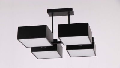 Люстра L31025/4BK+BK+WT E14/04