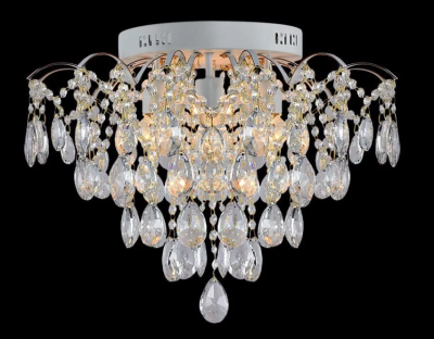 Люстра S204039/7 WH+GOLD PN хрусталь