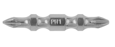 Бита PH1-PH2*45 двухсторон., сталь S2, GROSS