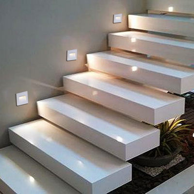 Светильник настенный для лестниц  S286605 LED1W WT 47*55*55