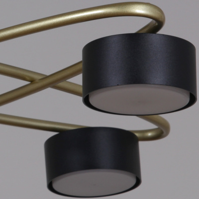 Люстра потолочная S206658/4 GD+BK GX53