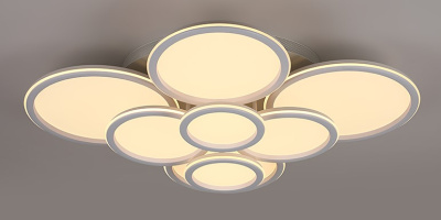 Люстра светодиодная F19301/2*4 LED WT 304W 880*730*220