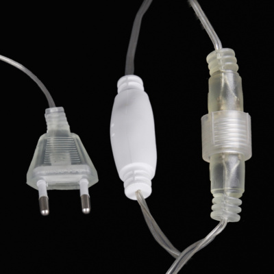 Гирлянда св/д S2A-056 180LED прозрачный провод "БАХРОМА" 5*0,6м 