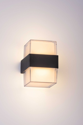 Светильник настенный F120120 SBK LED2*6W 95*105*135 черный