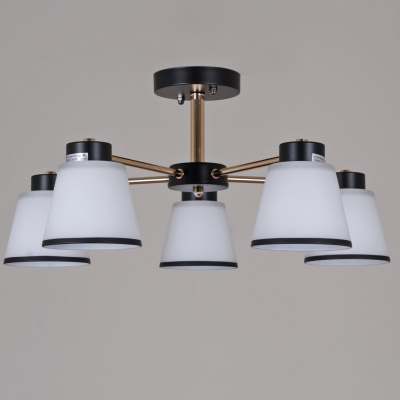 Люстра потолочная S230560/5 BK+FG E27