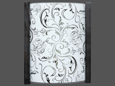 Стеклянное поле Ампир 3-1 (венге) 290*210