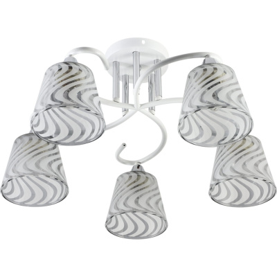 Люстра потолочная S201391/5 WH+CR E27