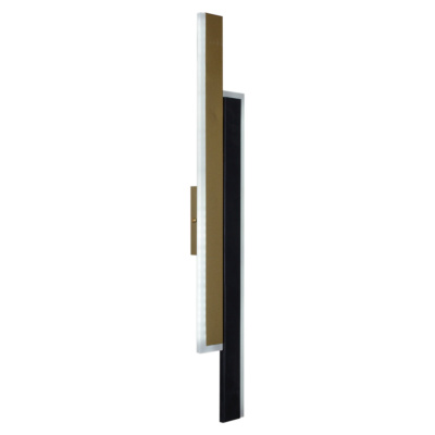 Светильник настенный S211487/1 LED BK+GD 15W 3К-4К-6К 600*35*90