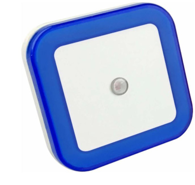 Ночник ASD Квадрат с датчиком освещения 230V 8781 белый